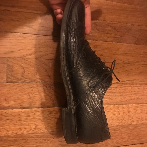 size 12 handmade genuine shark skin dress shoes - Picture 5 of 11